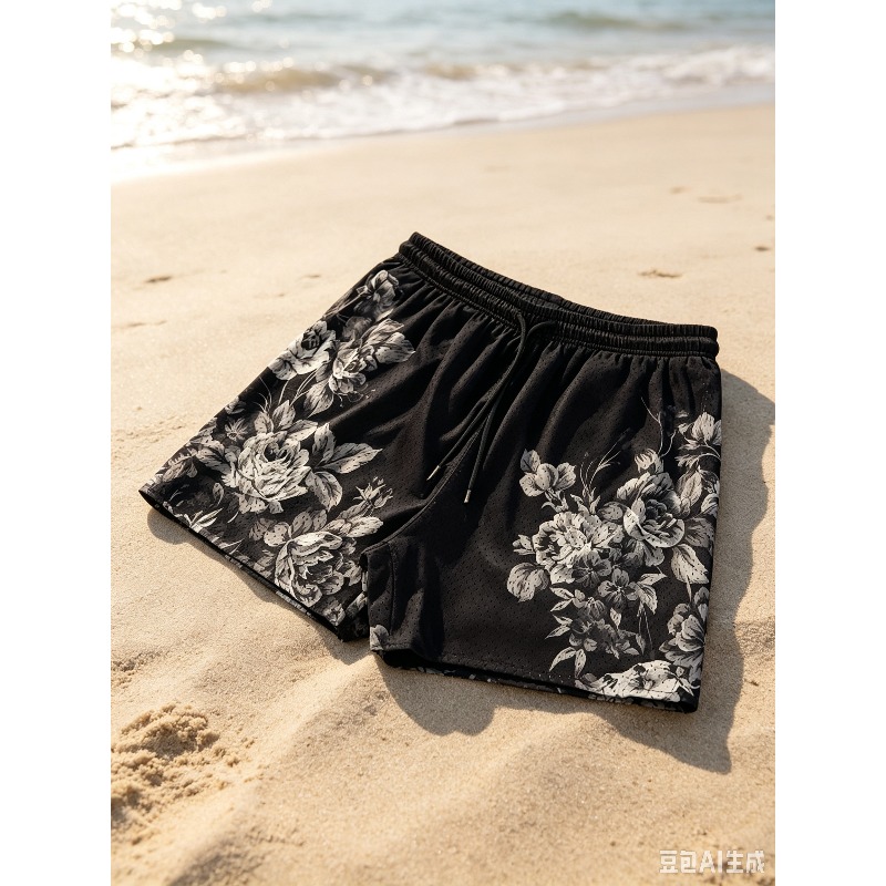 Running Gear Design - Summer Kid Breathable Basketball Shorts Skull