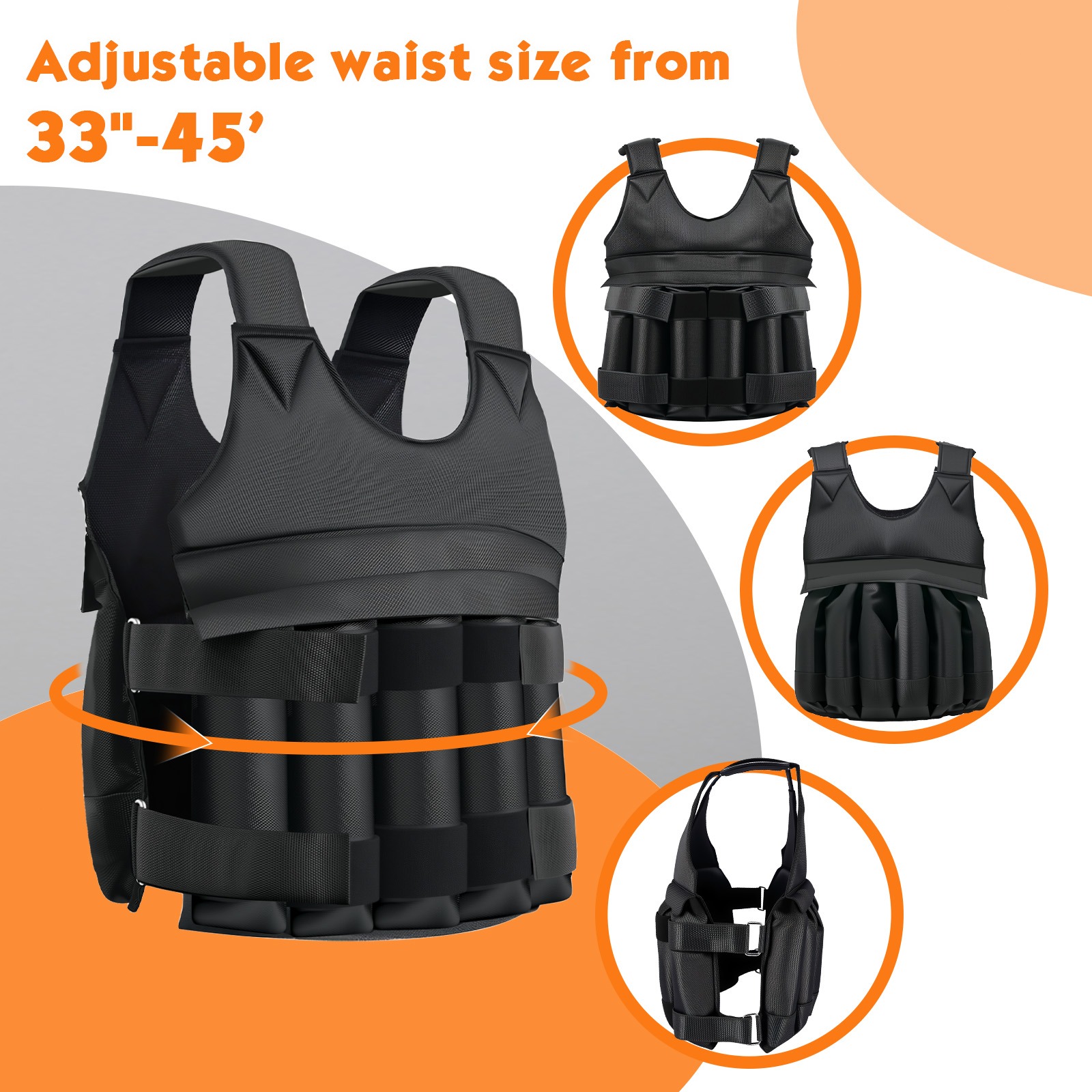 Adjustable Weighted Vest for M - огляд і ціна Running Gear Design