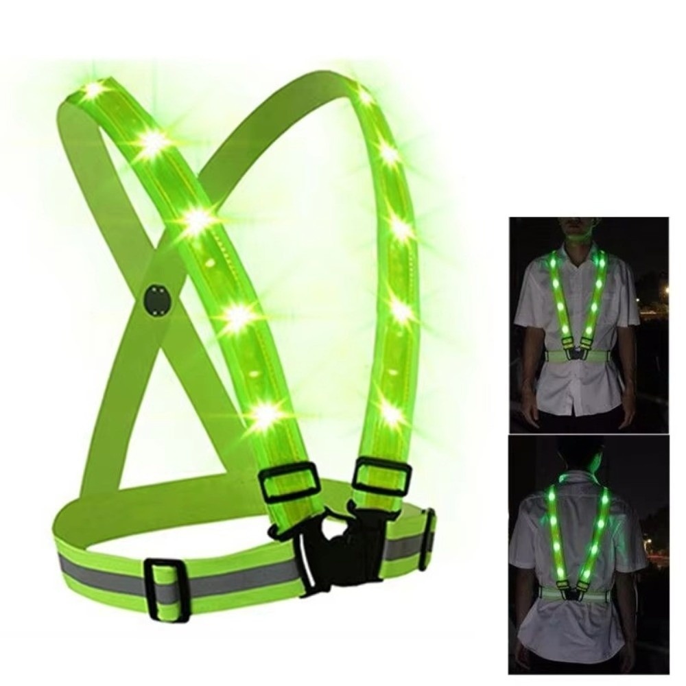 New Polyester LED Safety Vest  - огляд і ціна Reflective Running Gear Vest