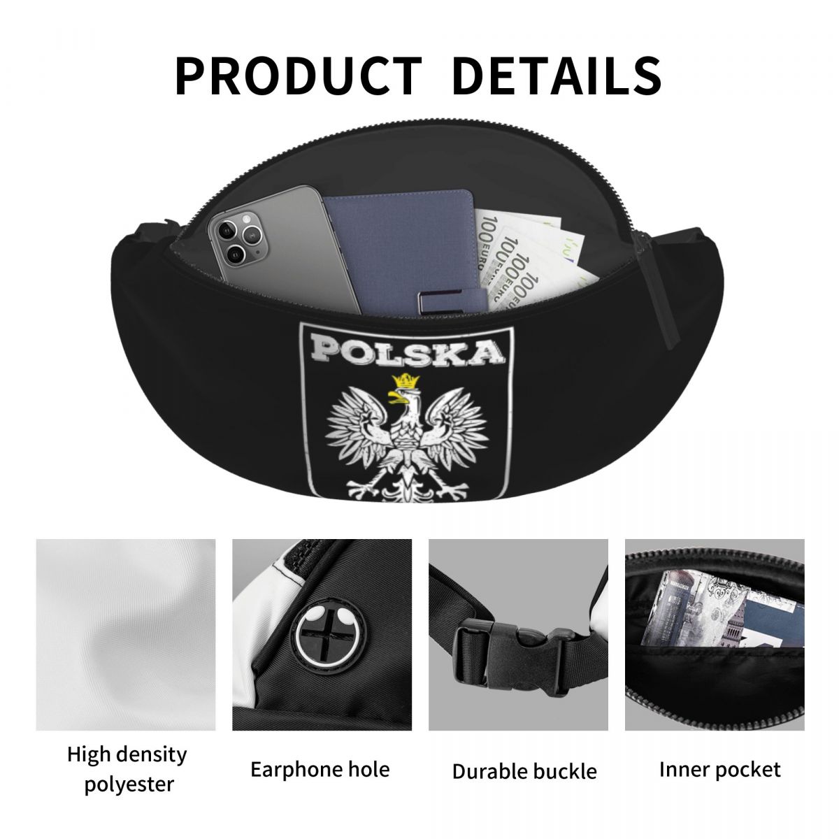 Crossbody Waist Bag Polska Log - огляд і ціна Running Gear Logos