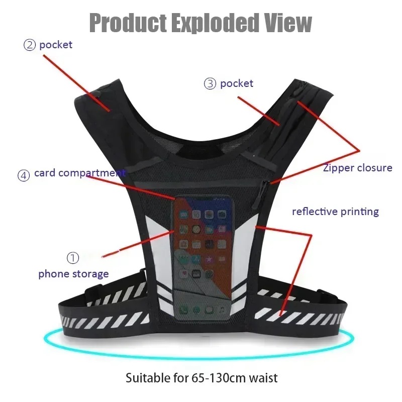 CZHIYAO ightweight Running Ves - огляд і ціна Reflective Running Gear Vest