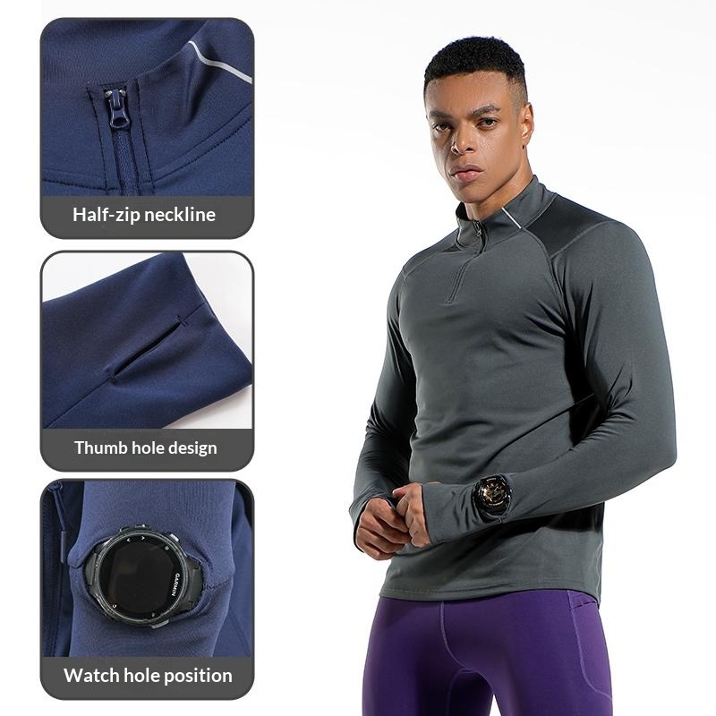 Men's Finger Hole Design Fall  - огляд і ціна Running Gear Winter
