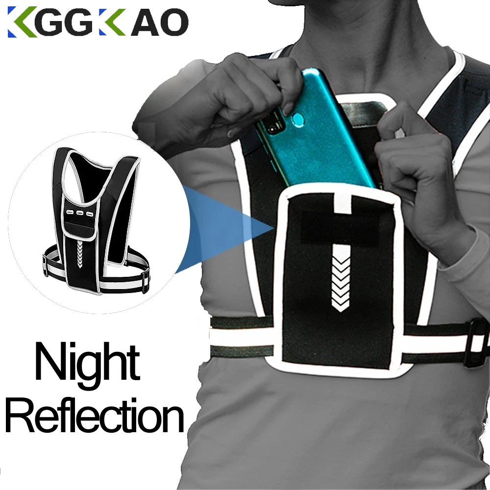 Running Vest Phone Holder for  - огляд і ціна Reflective Running Gear Vest