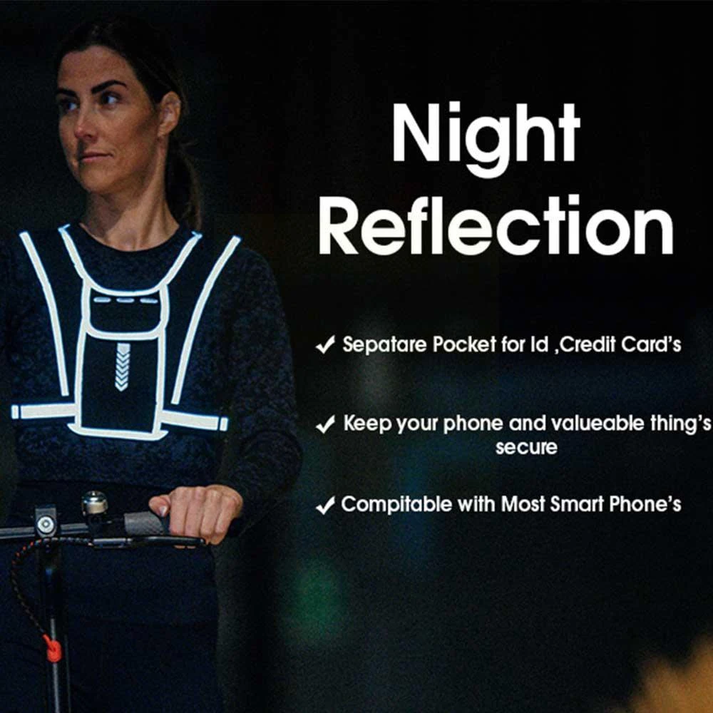 Running Vest Phone Holder for  - огляд і ціна Reflective Running Gear Vest