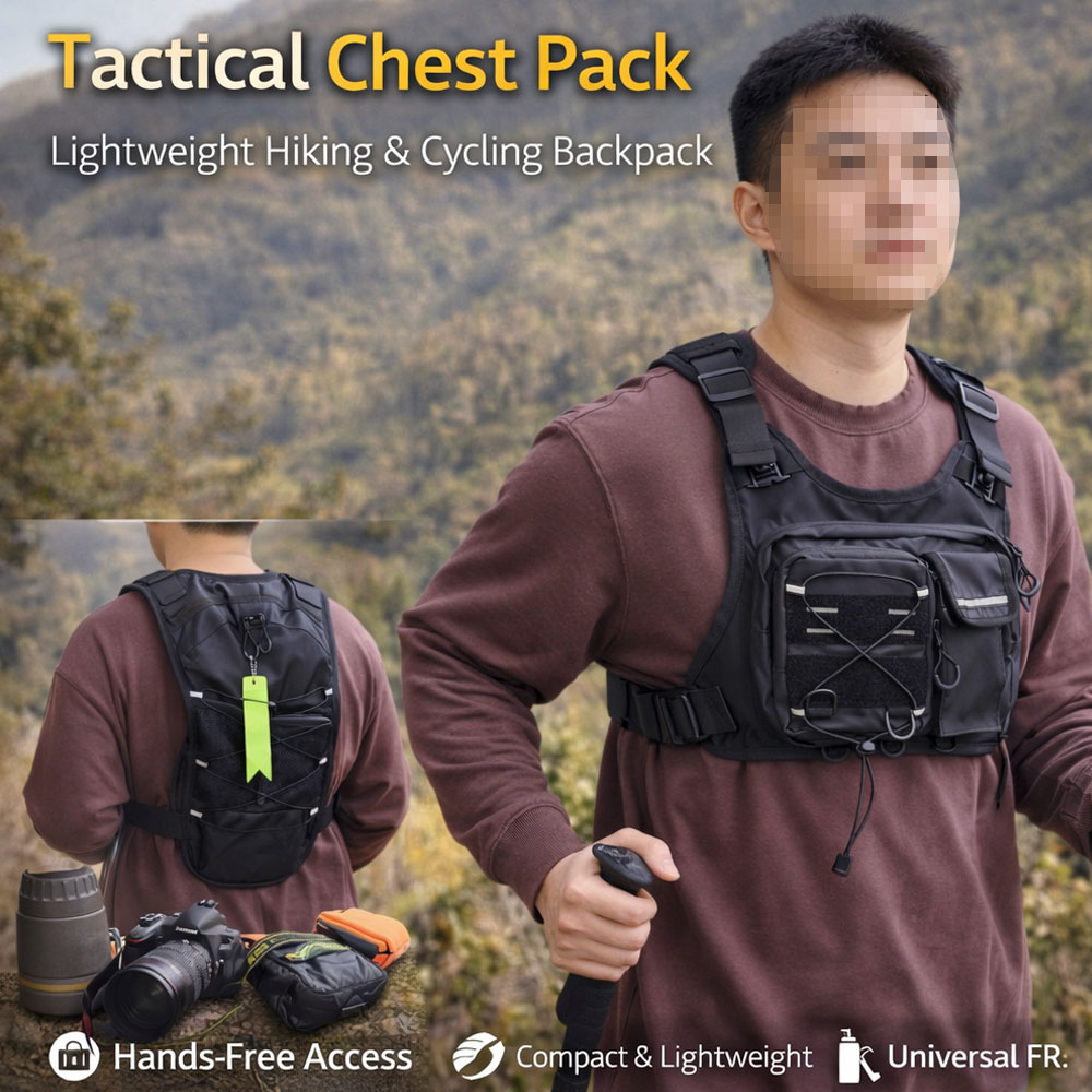 Tactical Vest Chest Bag with 2 - огляд і ціна Reflective Running Gear Vest