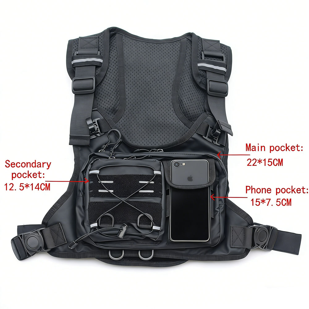 Tactical Vest Chest Bag with 2 - огляд і ціна Reflective Running Gear Vest