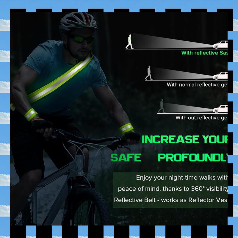 ABME 2X Reflective Sash For Wa - огляд і ціна Running Gear At Night